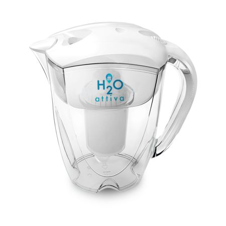 H2O Attiva Caraffa Filtrante - Acqua Idrogenata, Alcalina, Ionizzata e Micro-Strutturata con 1 Filtro Incluso | Capacità 3,5 Litri