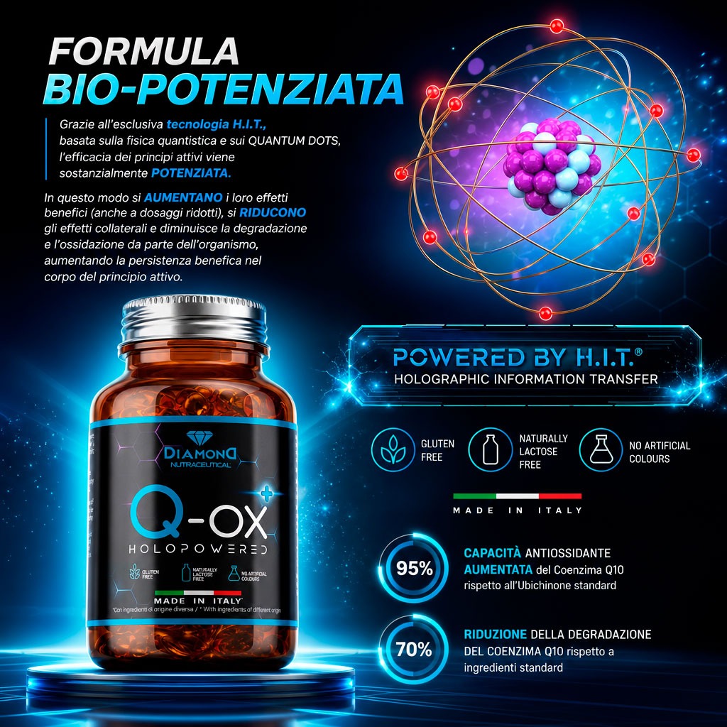 Q-OX | Q10 Ubichinolo Kaneka BioPowered | Biologicamente Attivo e 8 Volte Più Biodisponibile | Coenzima Q10 | 30 Softgel - immagine 3