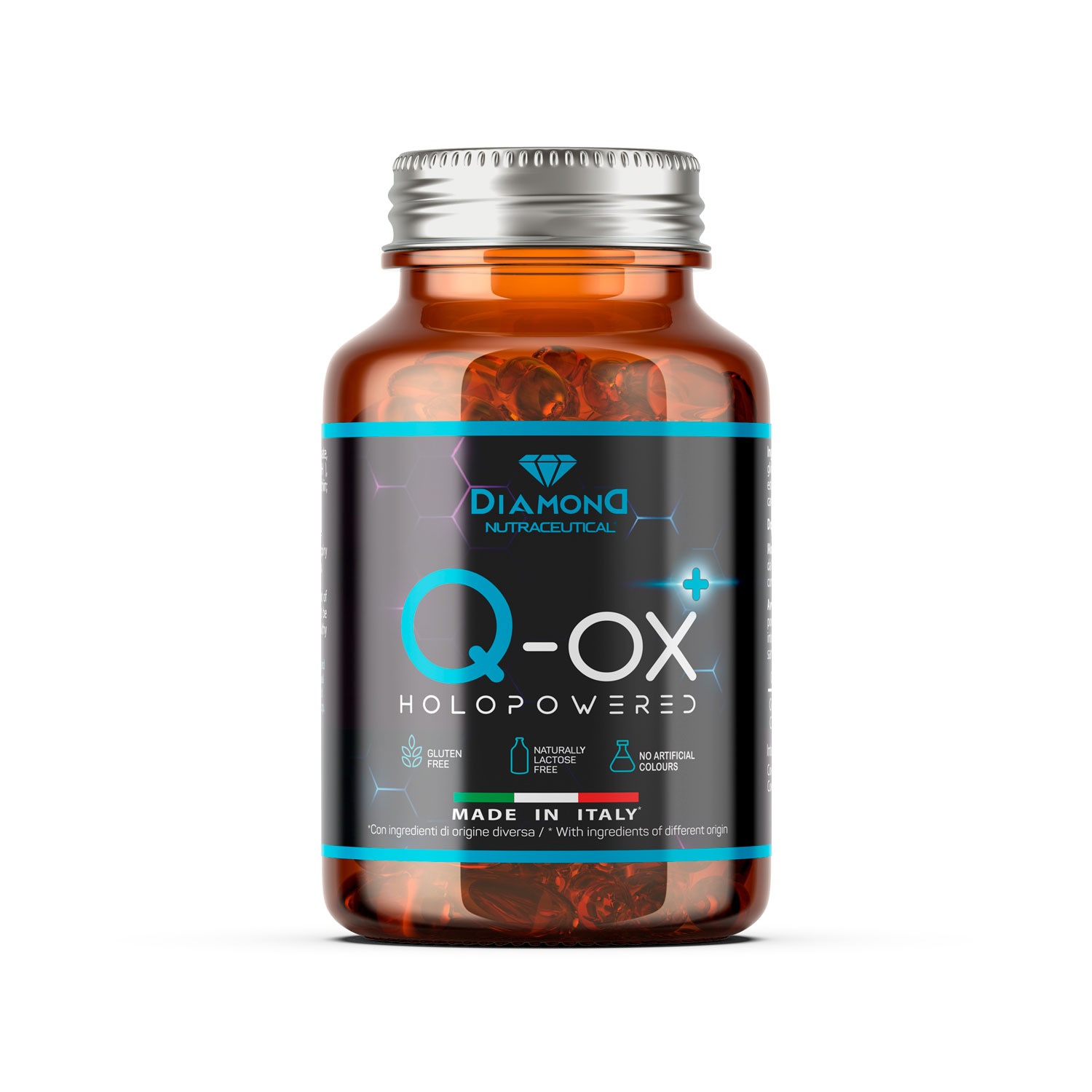 Q-OX | Q10 Ubichinolo Kaneka BioPowered | Biologicamente Attivo e 8 Volte Più Biodisponibile | Coenzima Q10 | 30 Softgel
